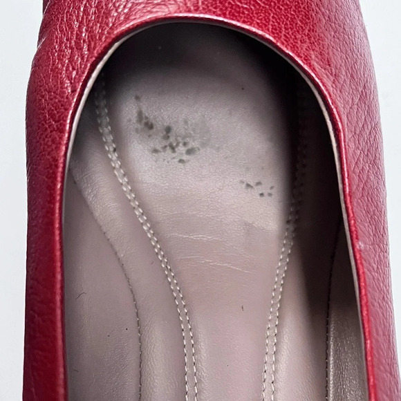 L’idea By Lori Minimalist Coastal Grandma Leather Chunky Heel Pump Size 41 US 11 - Picture 9 of 14